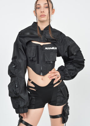 choker bomber jacket