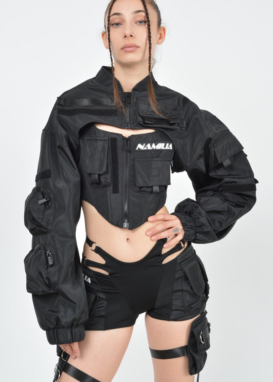 choker bomber jacket